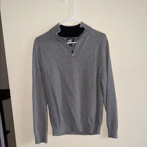 Chase Bank Unisex Zip Up Sweater in Gray